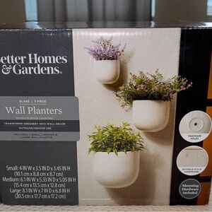 Better Homes And Gardens Cream Wall Planters